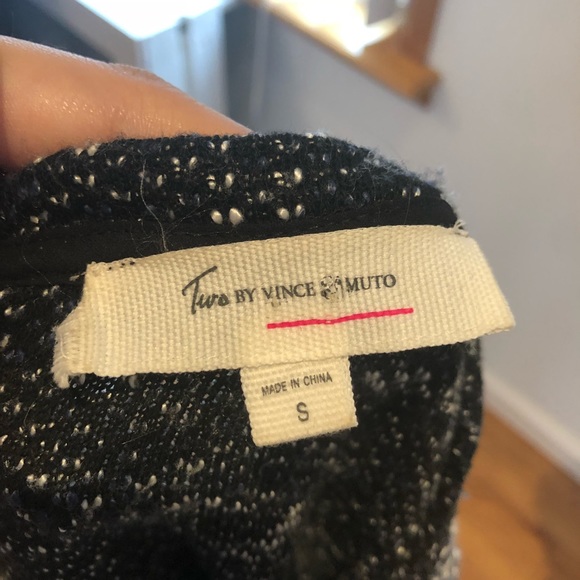 Two by Vince Camuto Tweed Layered Top - Picture 6 of 6